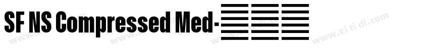SF NS Compressed Med字体转换 SF NS Compressed Med字体转换
